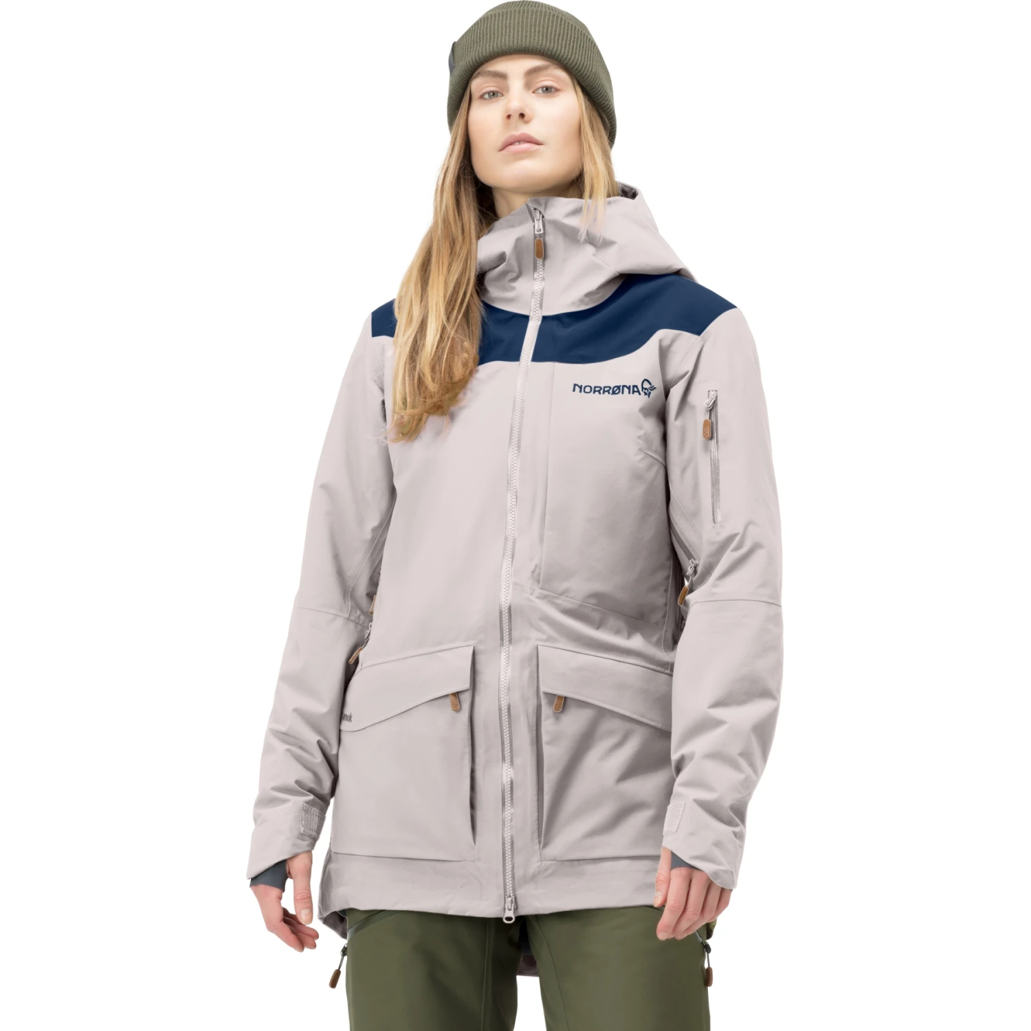 Norrona Chaqueta Mujer - Tamok Gore-Tex Thermo80 - Pure Cashmere 1 Norrona Chaqueta Mujer - Tamok Gore-Tex Thermo80 - Pure Cashmere