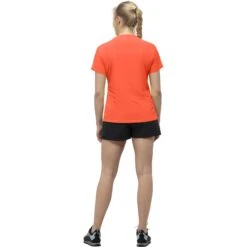Norrona Camiseta Mujer - Tech - Orange Alert -Norrona norrona tech t shirt women orange alert model 2 1400205