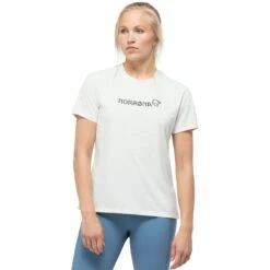 Norrona Camiseta Mujer - Tech - Snowdrop