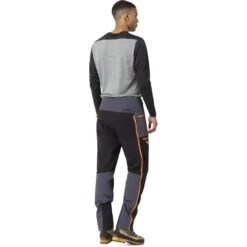 Norrona Pantalones Hombre - Trollveggen Flex1 - Cool Negro/naranja Popsicle -Norrona norrona trollveggen flex1 pants men cool black orange popsicle 3 1464754