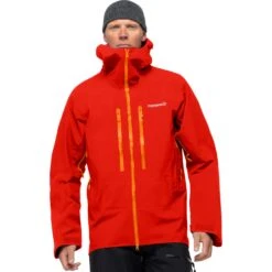 Norrona Chaqueta Hombre - Trollveggen Gore-Tex Pro - Adrenalin/Orange Popsicle