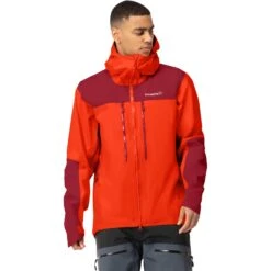Norrona Chaqueta Hombre - Trollveggen Gore-Tex Pro Light - Arednalin/Rhubarb