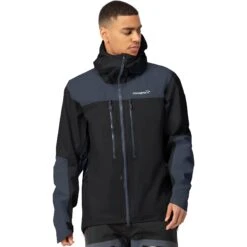 Norrona Chaqueta Hombre - Trollveggen Gore-Tex Pro Light - Caviar/Cool Black