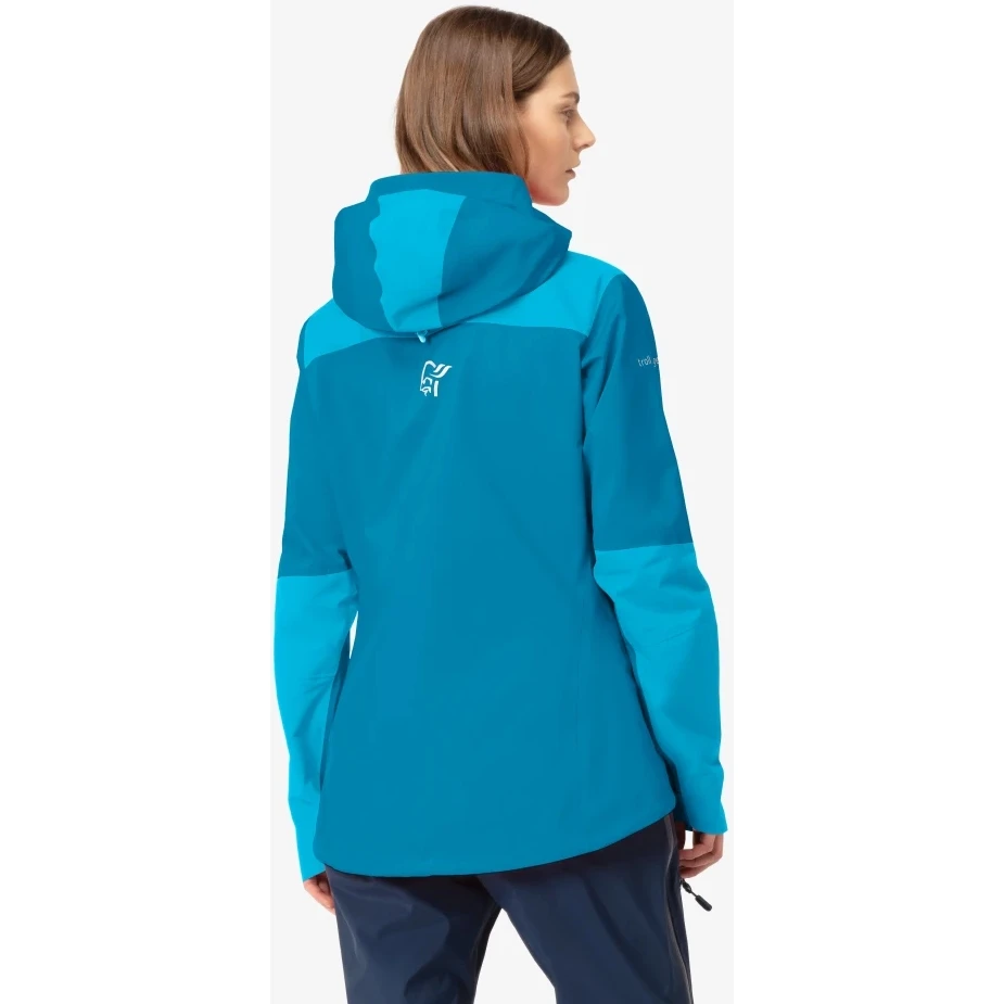 Norrona Chaqueta Mujer - Trollveggen Gore-Tex Pro Light - Hawaiian Surf/Aquarius 4 Norrona Chaqueta Mujer - Trollveggen Gore-Tex Pro Light - Hawaiian Surf/Aquarius - Imagen 4