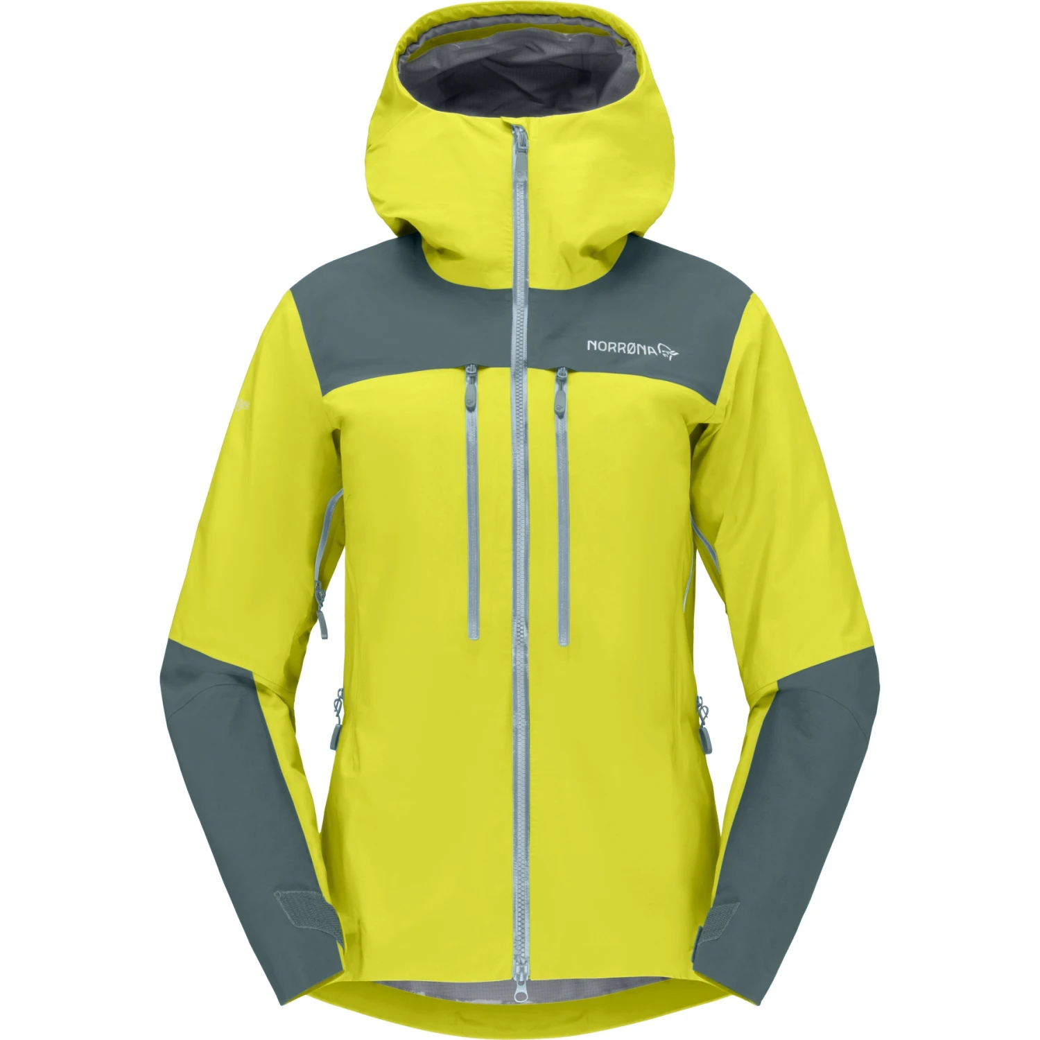 Norrona Chaqueta Mujer - Trollveggen Gore-Tex Pro Light - Sulphur Spring/North Atlantic 2 Norrona Chaqueta Mujer - Trollveggen Gore-Tex Pro Light - Sulphur Spring/North Atlantic - Imagen 2
