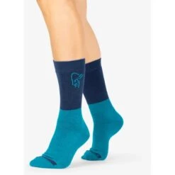 Norrona Calcetines - Trollveggen Heavy Weight Merino - Hawaiian Surf/Indigo Night -Norrona norrona trollveggen heavy weight merino socks hawaiian surf indigo night 3 1258367