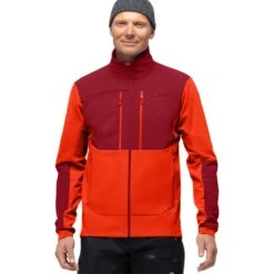 Norrona Chaqueta Hombre - Trollveggen Hiloflex200 - Arednalin/Rhubarb