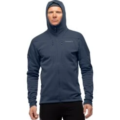 Norrona Chaqueta Hombre - Trollveggen Powerstretch Pro Zip Hood - Indigo Night
