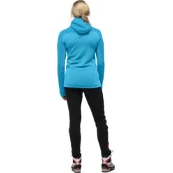 Norrona Chaqueta Mujer - Trollveggen Powerstretch Pro Zip Hood - Hawaiian Surf -Norrona norrona trollveggen powerstretch pro zip hood women hawaiian surf 3 1168919