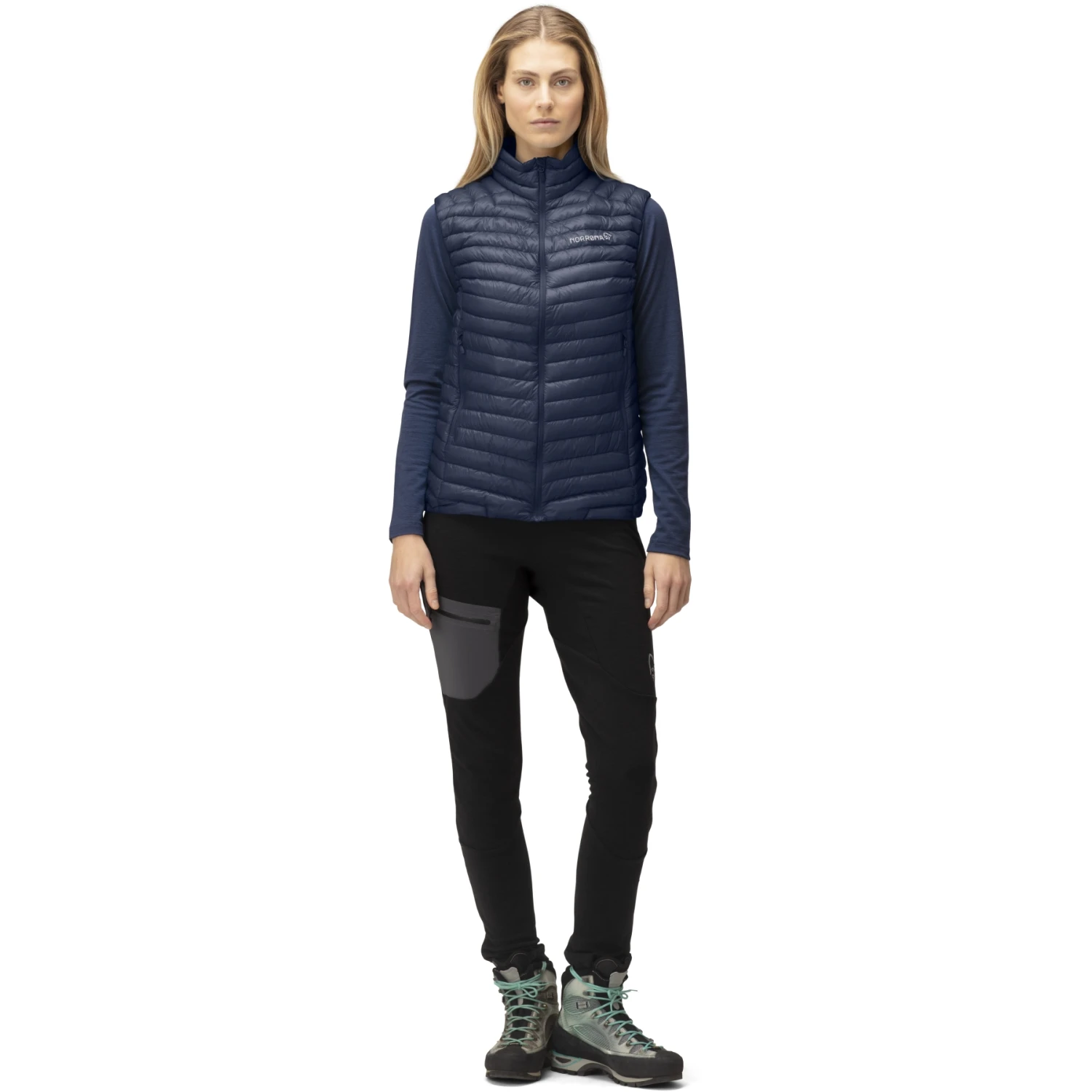 Norrona Chaleco Plumas Mujer - Trollveggen Superlight Down850 - Indigo Night 4 Norrona Chaleco Plumas Mujer - Trollveggen Superlight Down850 - Indigo Night - Imagen 4