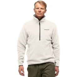 Norrona Unisex Suéter - Warm2 Halfzip - Snowdrop