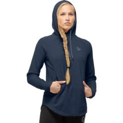 Norrona Sudadera Con Capucha Mujer - Warm2 Hood - Indigo Night