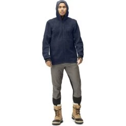 Norrona Chaqueta Hombre - Warmwool3 Hood - Indigo Night -Norrona norrona warmwool3 hood jacket men indigo night 3 1258997